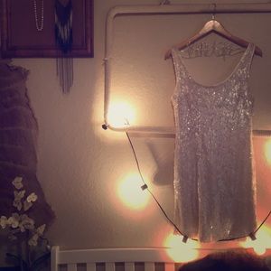 White Sequin Mid-Dress (10)